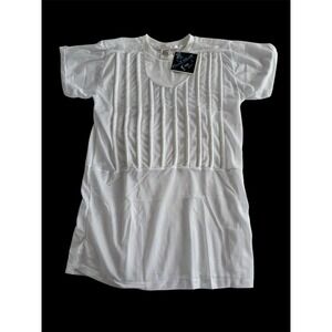 NWT Coolmax DuPont White  Mens Sz Large Ribbed Ventilating Shirt